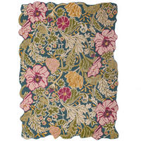 WOLLTEPPICH handgetuftet CHAR, Blütenmuster, Multi, 120 x 170 cm - Multicolor, Textil (120/170cm) - KADIMA DESIGN