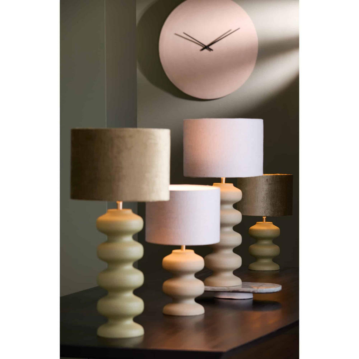 LAMPENFUSS Soroca Grün 15/15/24 cm - Grün, Metall (15/15/24cm) - Light & Living