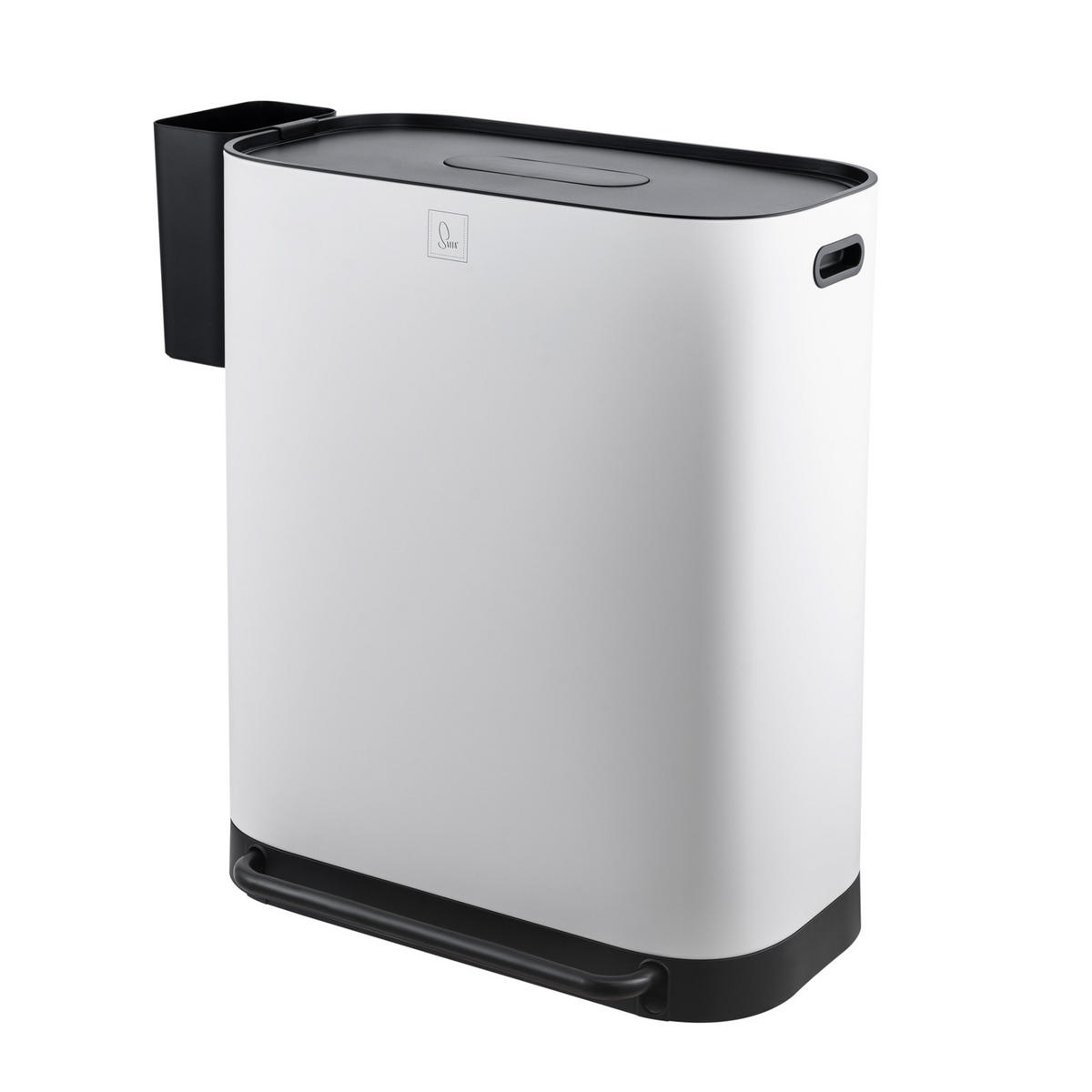 MÜLLEIMER MLT2X30 - Weiß, Metall (57.5/68.5/37.5cm) - SVITA