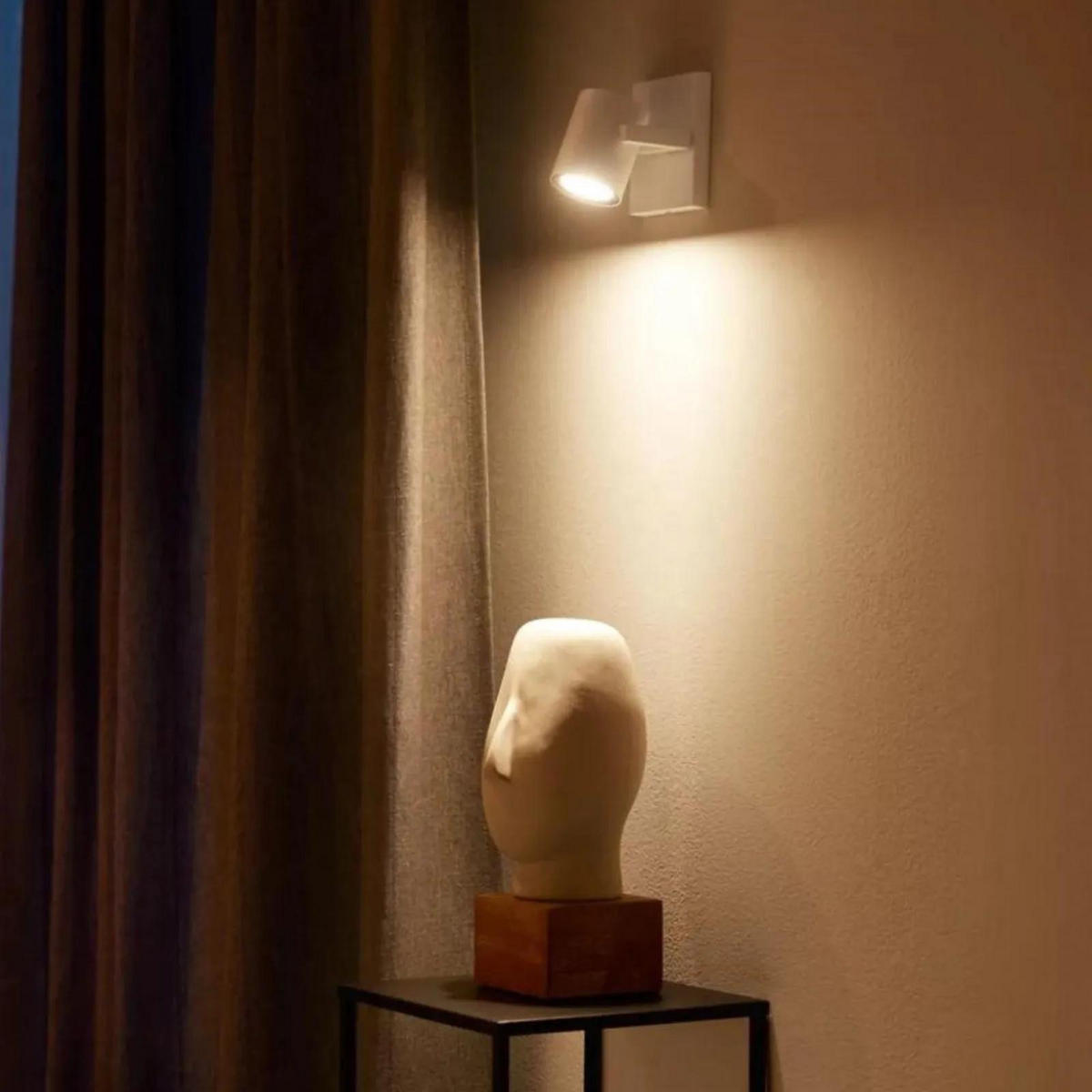 DECKENLEUCHTE Argenta Weiß - Weiß, Metall (9/9/12.6cm) - Philips HUE