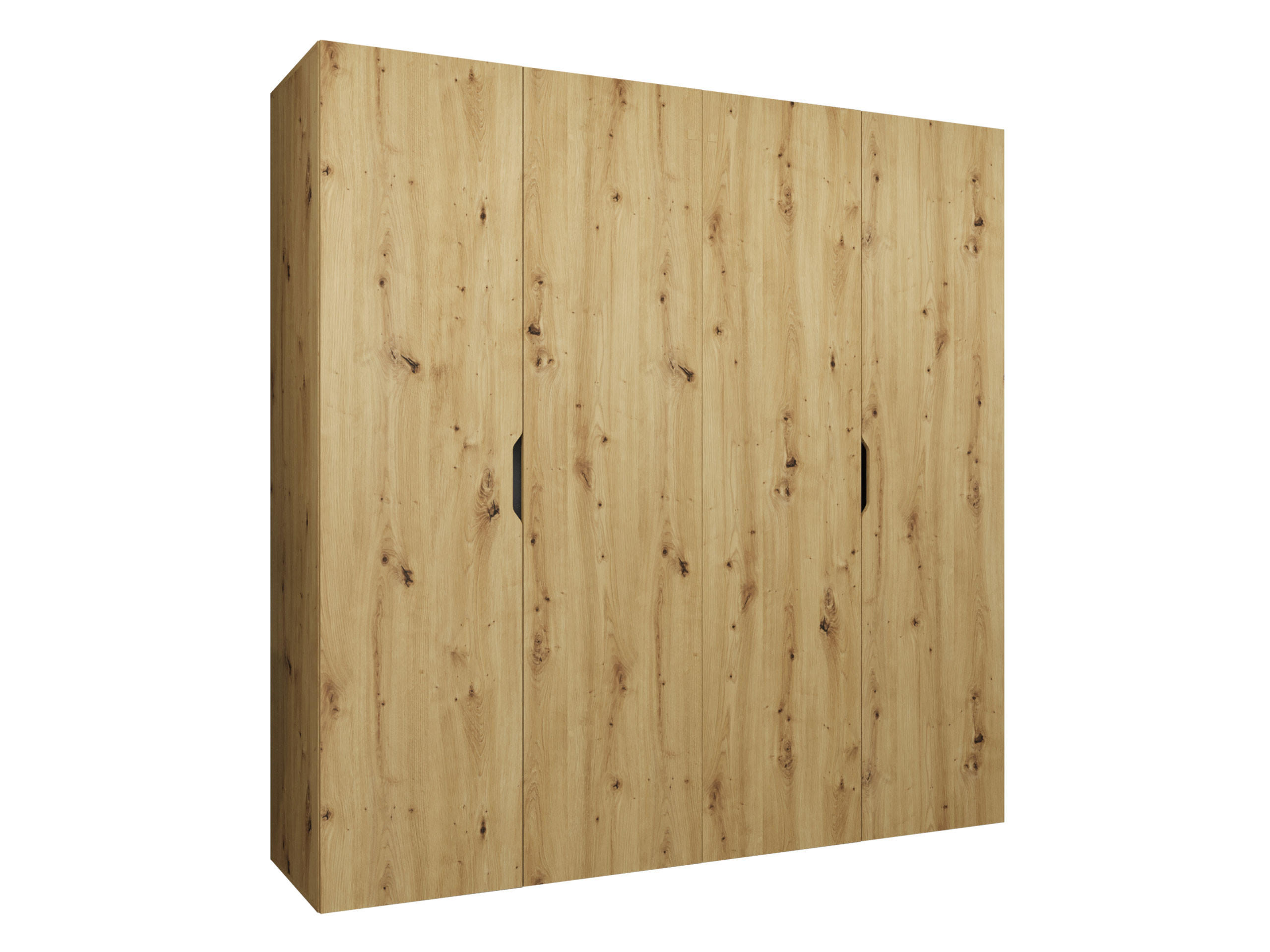 DREHTÜRENSCHRANK Malaga 200 - Eiche Artisan, Holzwerkstoff (200/202/52cm) - MIRJAN24