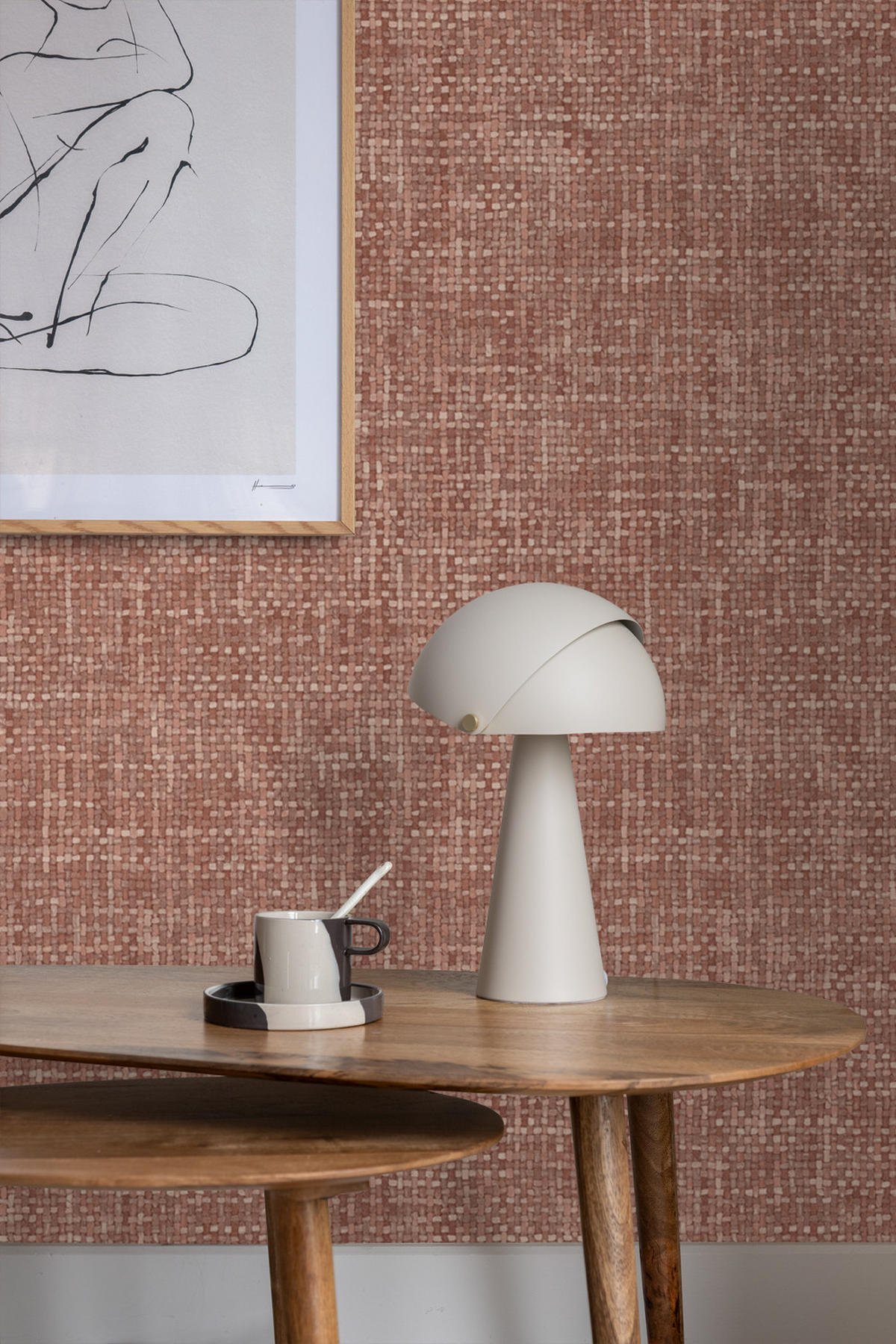 TAPETE Leinen-Optik 50 x 900 cm - Braun, Papier (50/900cm) - Origin Wallcoverings
