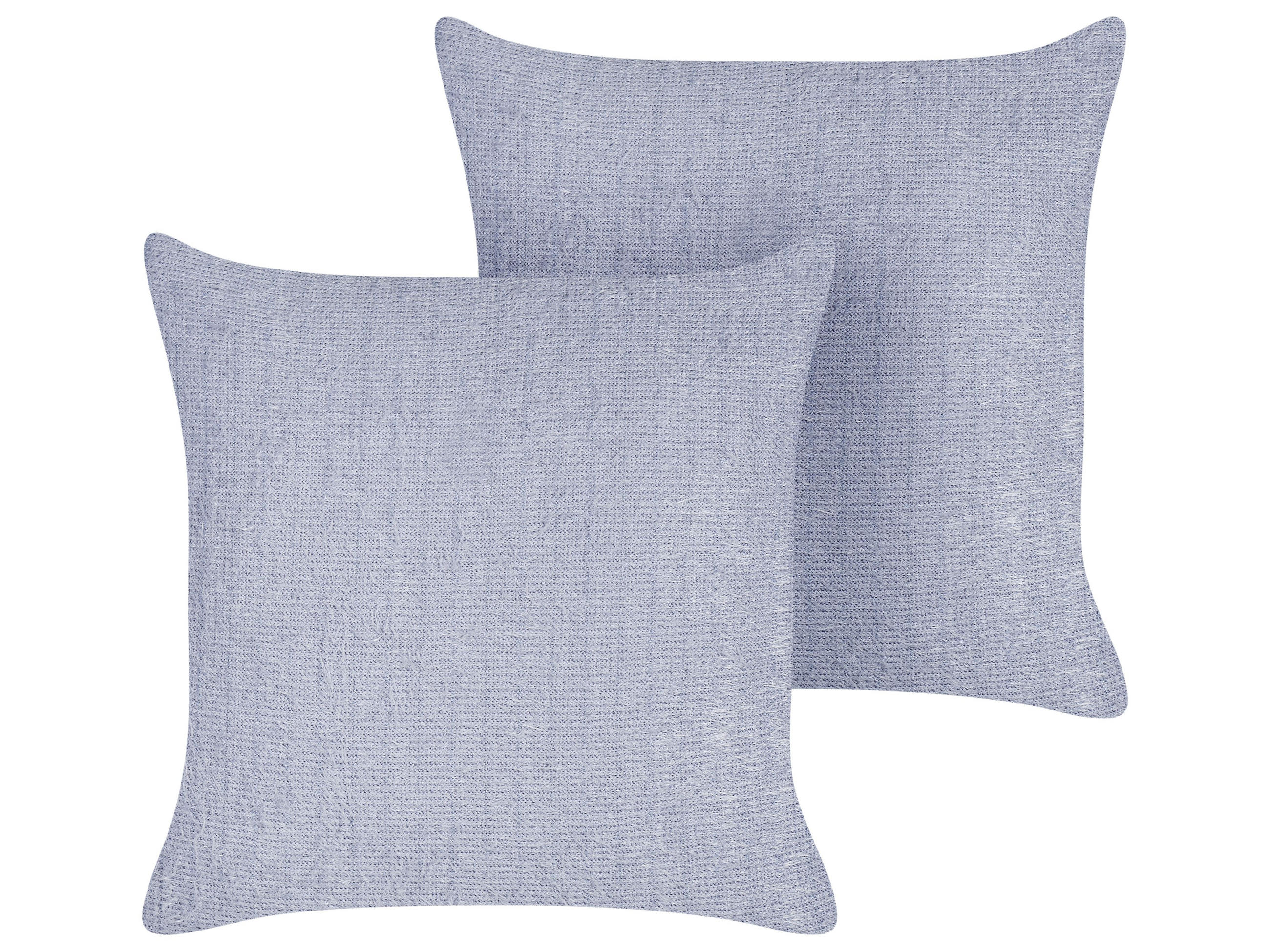 DEKOKISSEN 2er-Set Violett 45/45 cm Crossandra - Violett, Textil (45/45cm) - Beliani
