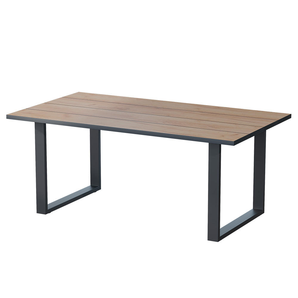 JÍDELNÍ STŮL Avido Zlatý mocný dub - medově dubová/černá, kompozitní dřevo (180/100/75cm) - Vicco