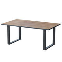 JÍDELNÍ STŮL Avido Zlatý mocný dub - medově dubová/černá, kompozitní dřevo (180/100/75cm) - Vicco