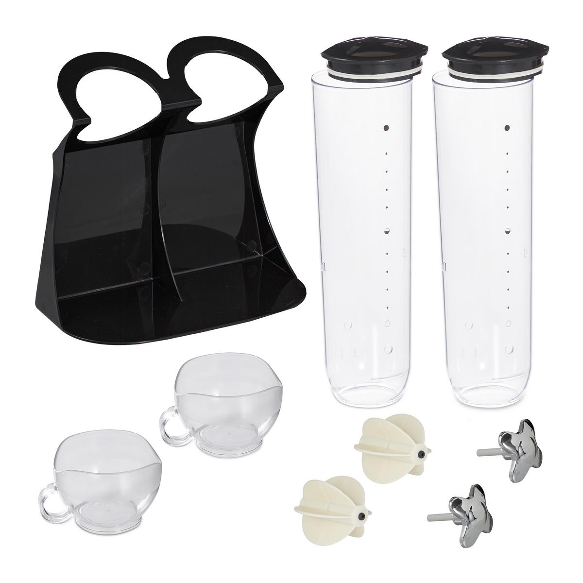 DÁVKOVAČ müsli - různobarevná, plast (28/41/14cm) - Relaxdays