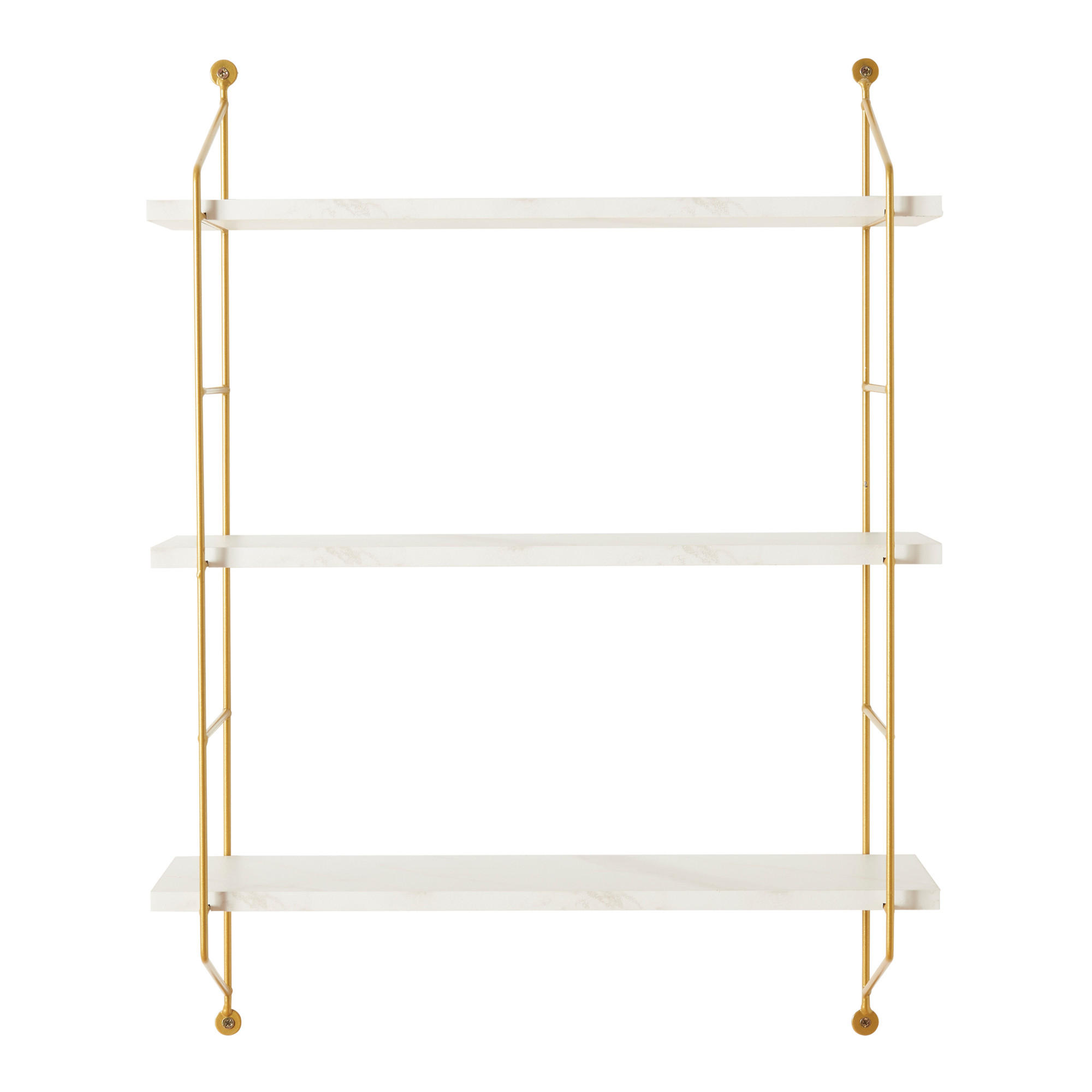 [en.casa] Wandregal Weiß 48x63.5x15 cm