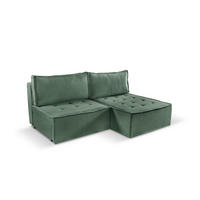 ECKSOFA Bohoo Mini Modernes Mit Schlaffunktion Hellgrün Rechts - Hellgrün, Holz (200/140cm) - Kaiser Möbel