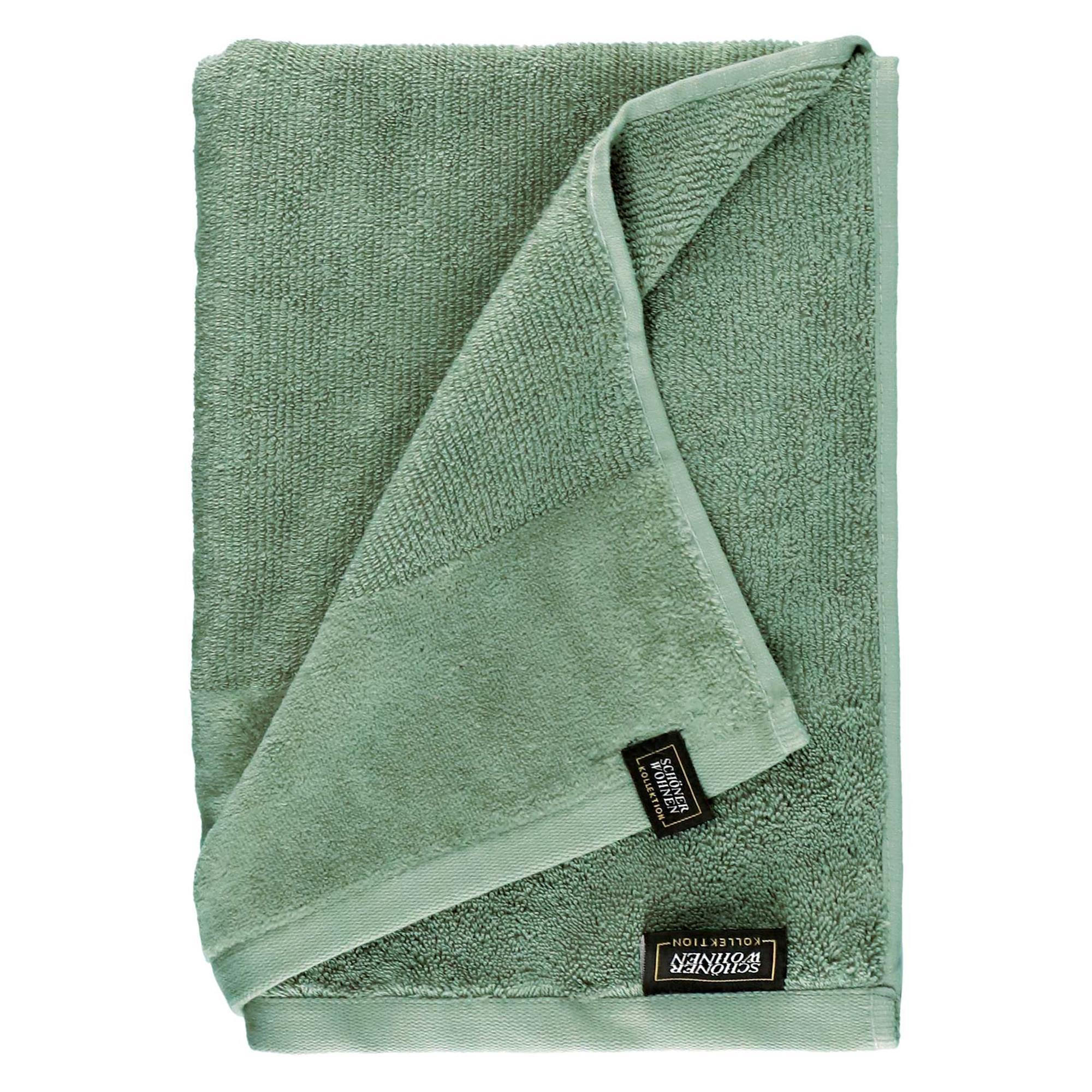 DUSCHTUCH SENSE - Grün, Textil (70/140cm) - Schöner Wohnen