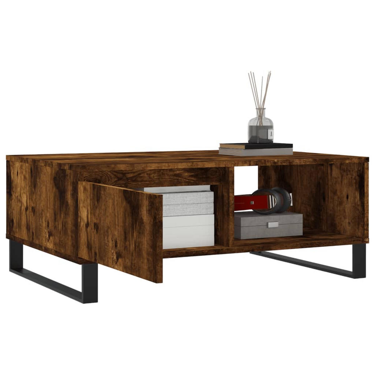 COUCHTISCH Räuchereiche 90x60x35 cm Holzwerkstoff - Braun, Holzwerkstoff (90/60/35cm) - furnicato