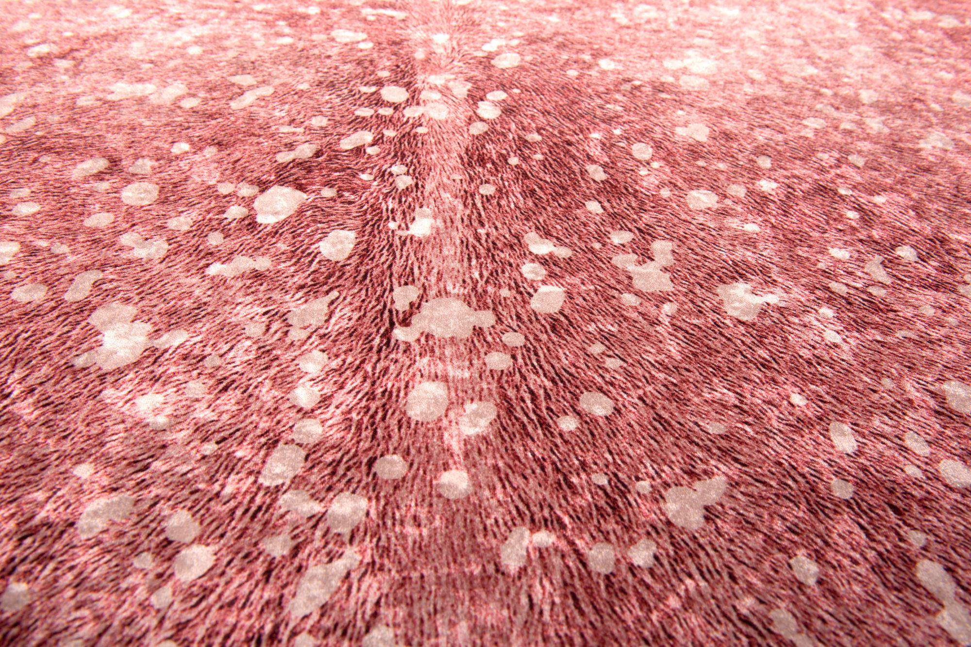 KUNSTFELLTEPPICH Bionda 100x130 cm - Rosa, Textil (100/130cm) - Gino Falcone