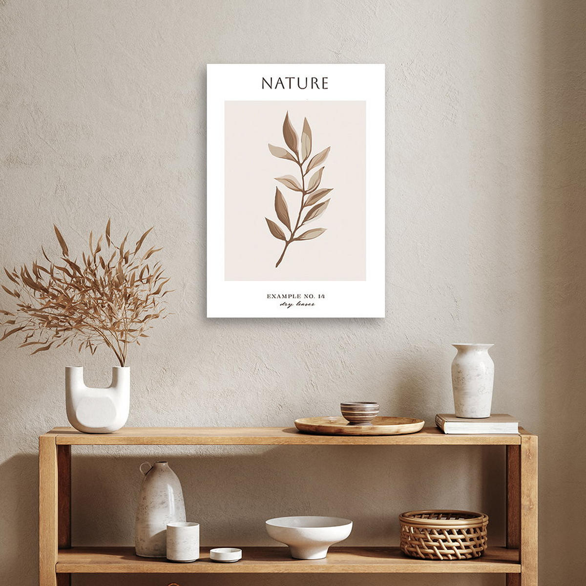 KUNSTDRUCK Beige 60/90 cm - Beige, Textil (60/90cm) - KUNSTLOFT