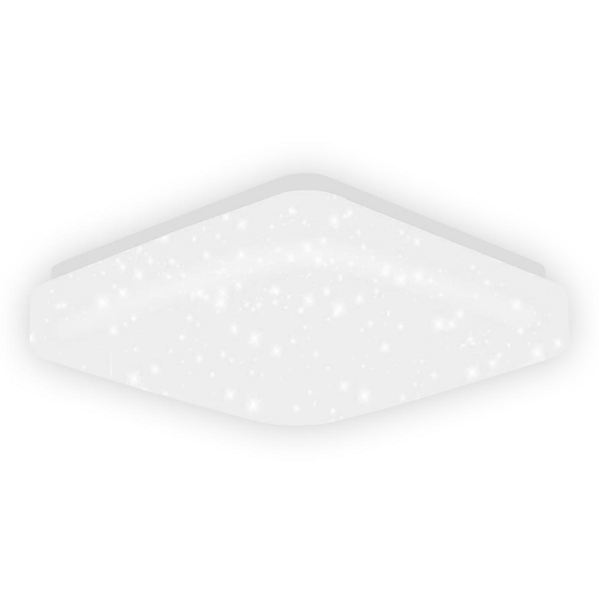 LED-DECKENLEUCHTE Milchstraße 21/21/4 cm - Weiß, Kunststoff (21/19/4cm) - Nettlife