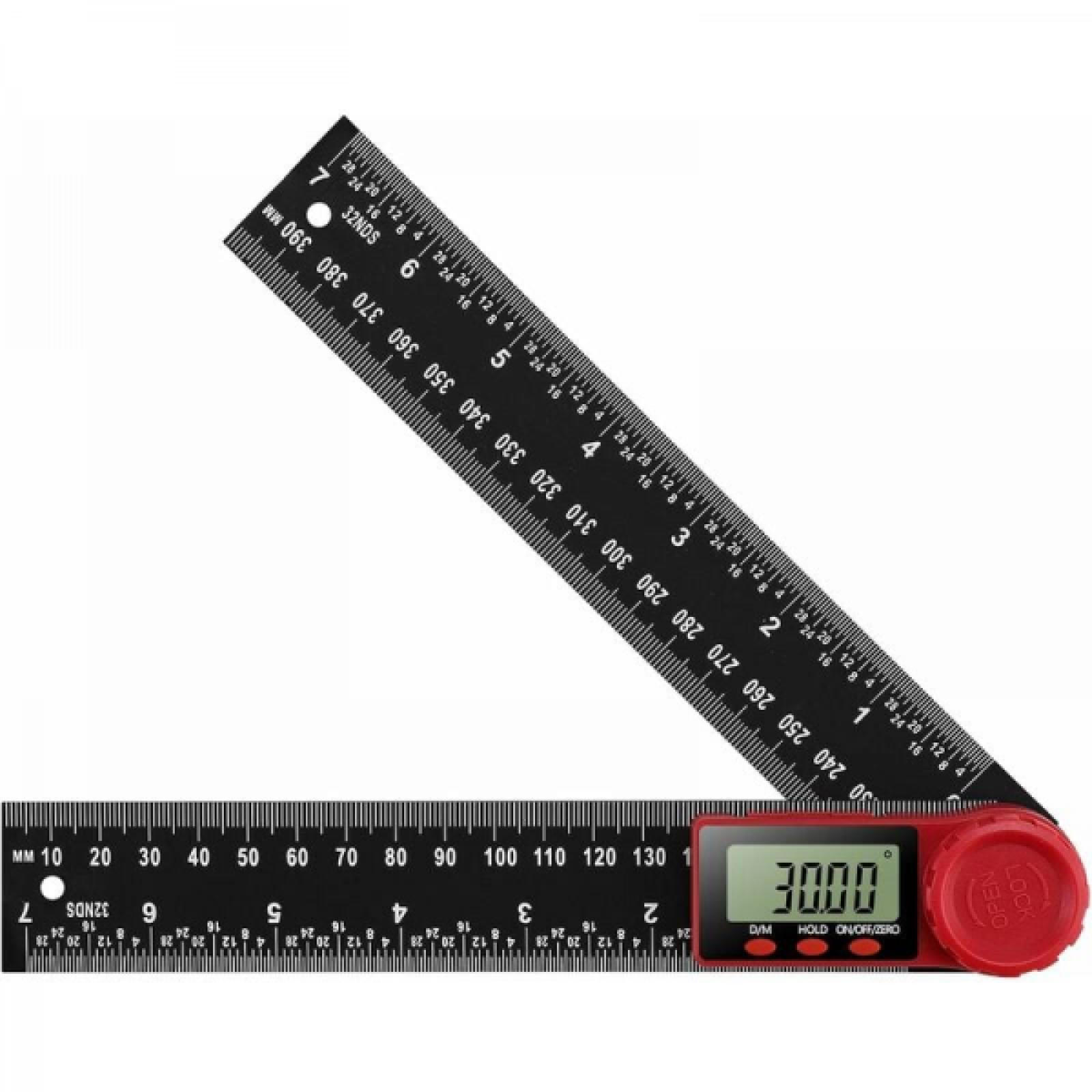 MESSLINEAL – mit großem LCD-Bildschirm (200 mm) - Multicolor, Kunststoff (22/3.5/1cm) - DCA