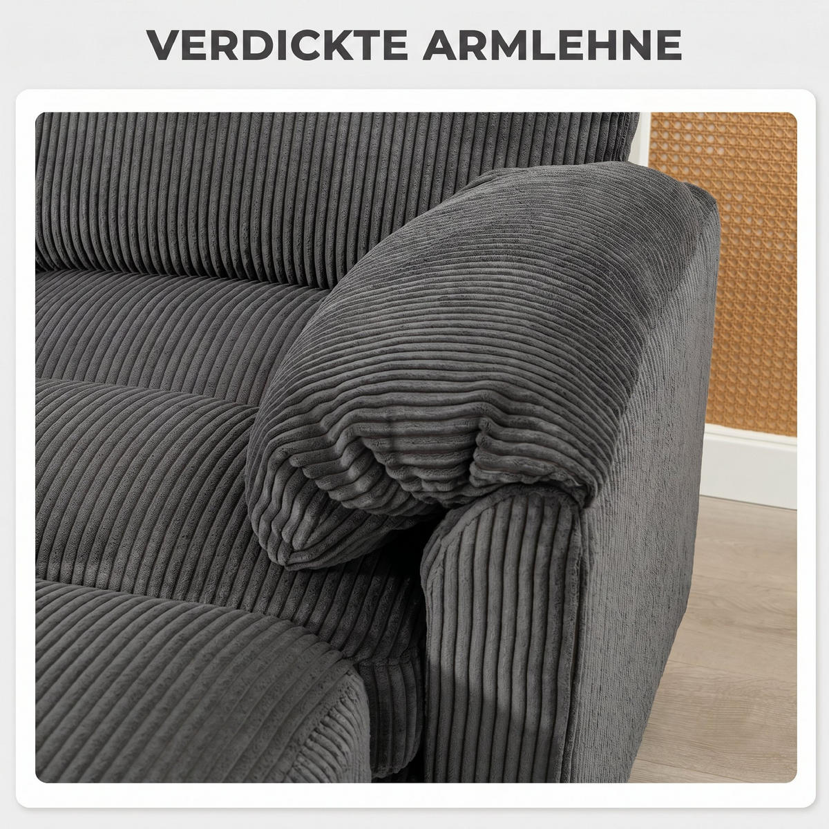 ECKSOFA Dunkelgrau 292/224/85 cm - Dunkelgrau, Textil (292/224cm) - PANGIVO