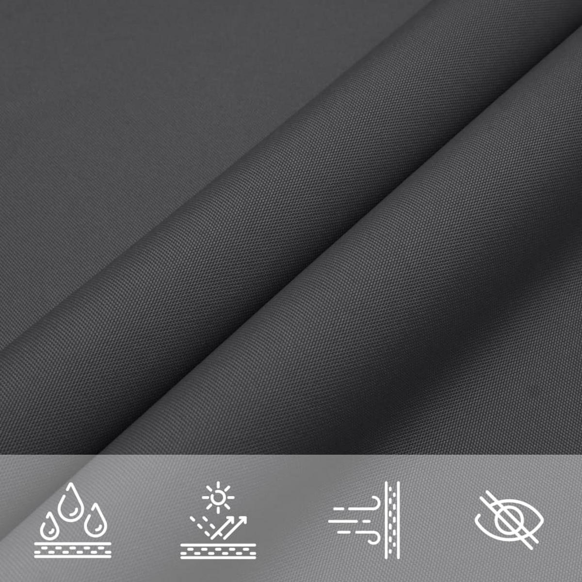 SONNENSEGEL Oxford-Gewebe Rechteckig 4/7 M Anthrazit - Anthrazit, Textil (400/700cm) - vidaXL