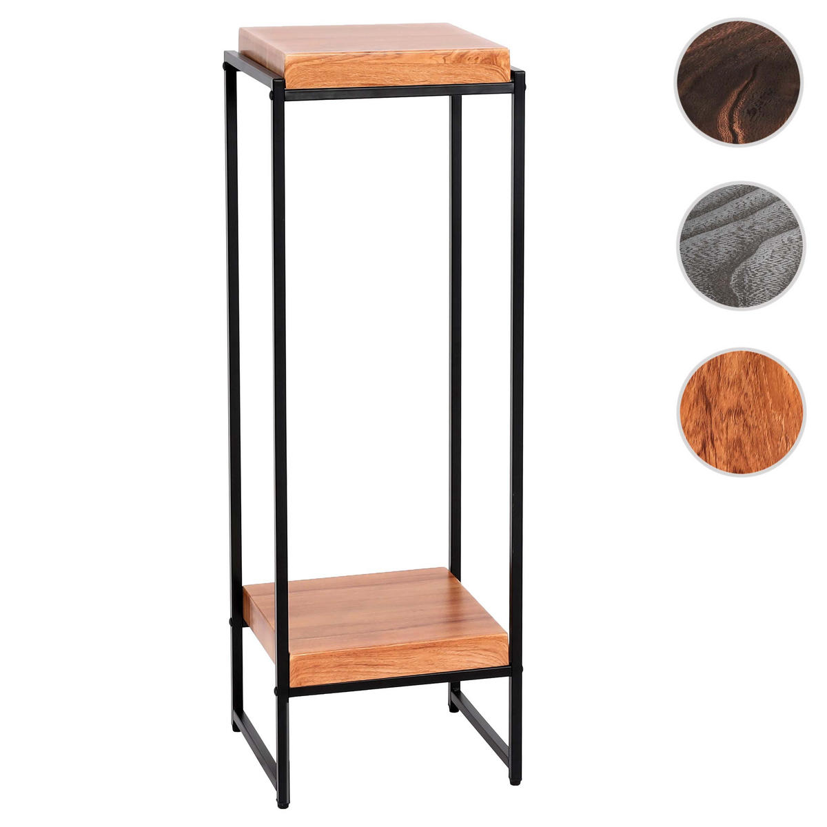 BLUMENTISCH quadratisch Braun - Braun, Holzwerkstoff (32/30/101cm) - MCW