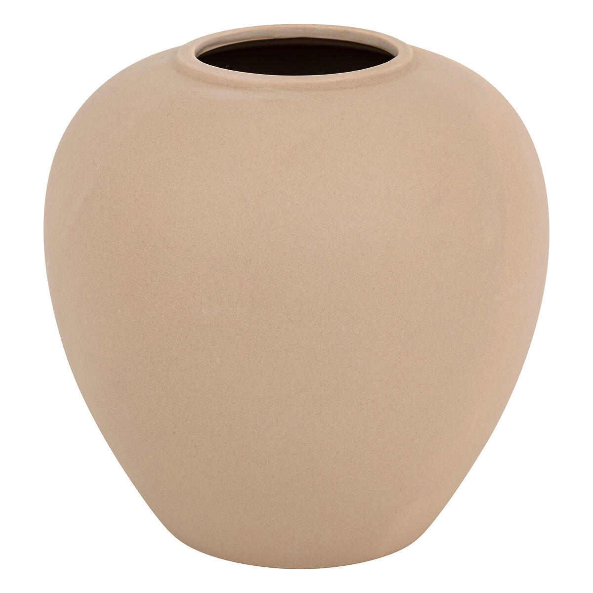 VASE Keramik Kugel Rily 22 cm - Taupe, Keramik (22cm) - Atmosphera Createur d´interieur