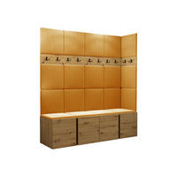 GARDEROBEN-SET Orion II - Eiche Artisan/Orange, Holzwerkstoff/Kunststoff (168/186/46cm) - MIRJAN24