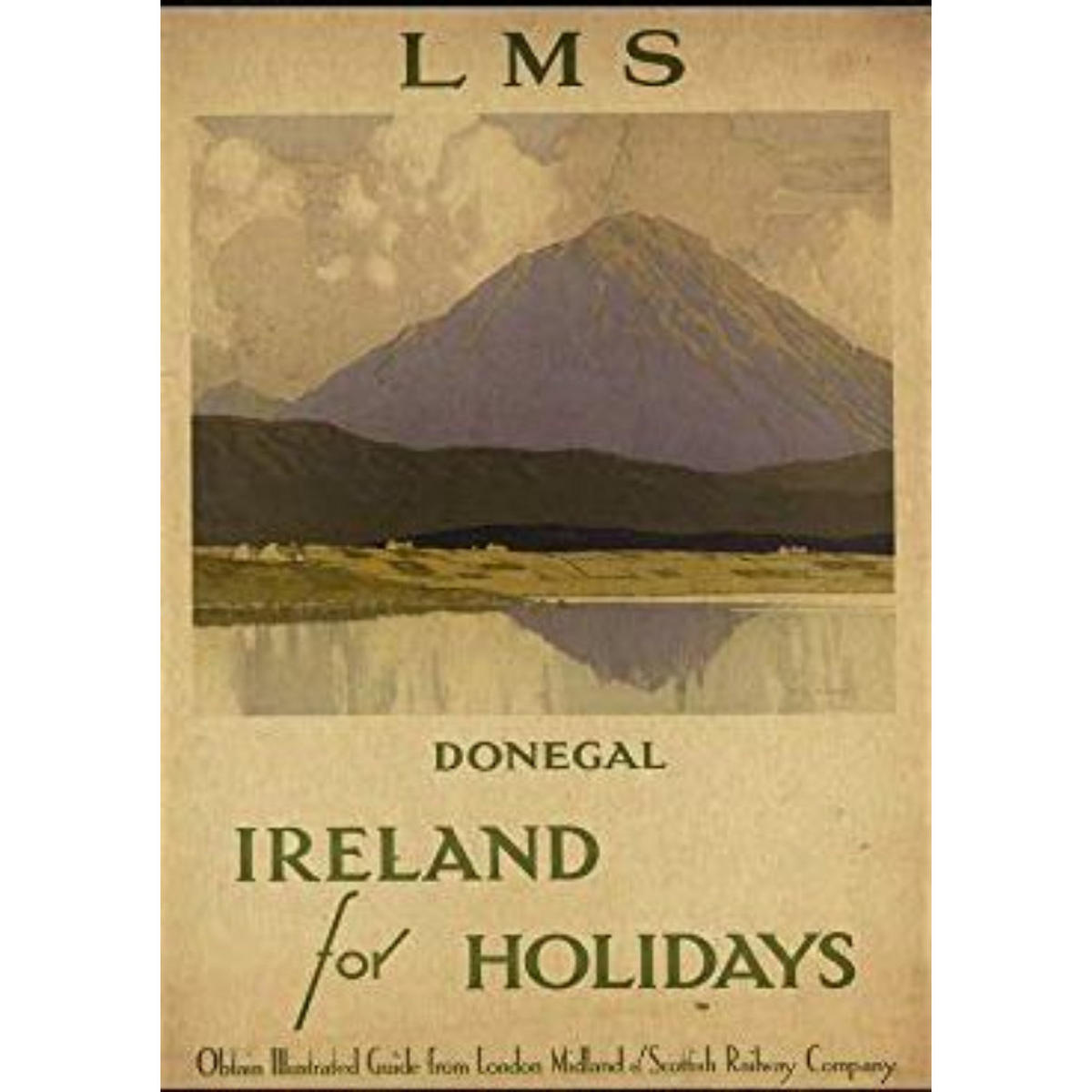 POSTER Europa Urlaub Irland A4 Rahmenlos - Klar, Papier (29.7/5/21cm) - Nacnic