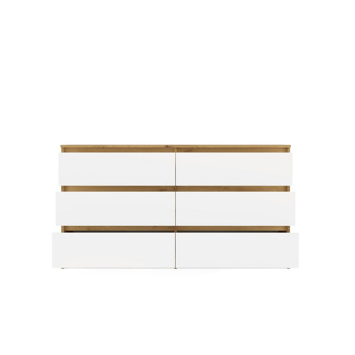 KOMMODE Anthrazit, Weiß 138/75/40 - Anthrazit/Weiß, Holzwerkstoff (138/75/40cm) - RAUMHIRSCH FURNITURE