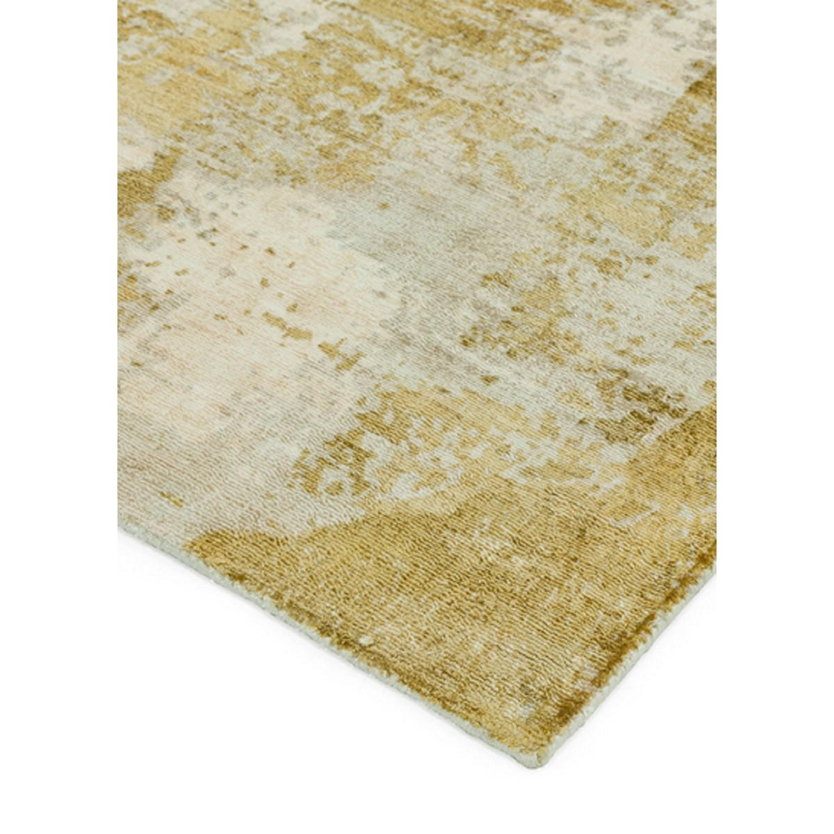 TEPPICH Moderner handgefertigter für Wohn- und Schlafzimmer von BYGAT Gelb 120 x 170 cm - Currygelb, Textil (120/170cm) - Novatrend