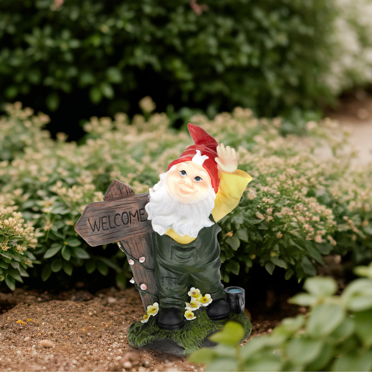 GARTENZWERG - Multicolor, Kunststoff (22/27/12cm) - Relaxdays