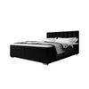 BOXBETT ZILANO 2 mit Matratze H3 und Topper 140x200 Itaka 15 - Schwarz, Holz/Textil (140/200cm) - Bedante