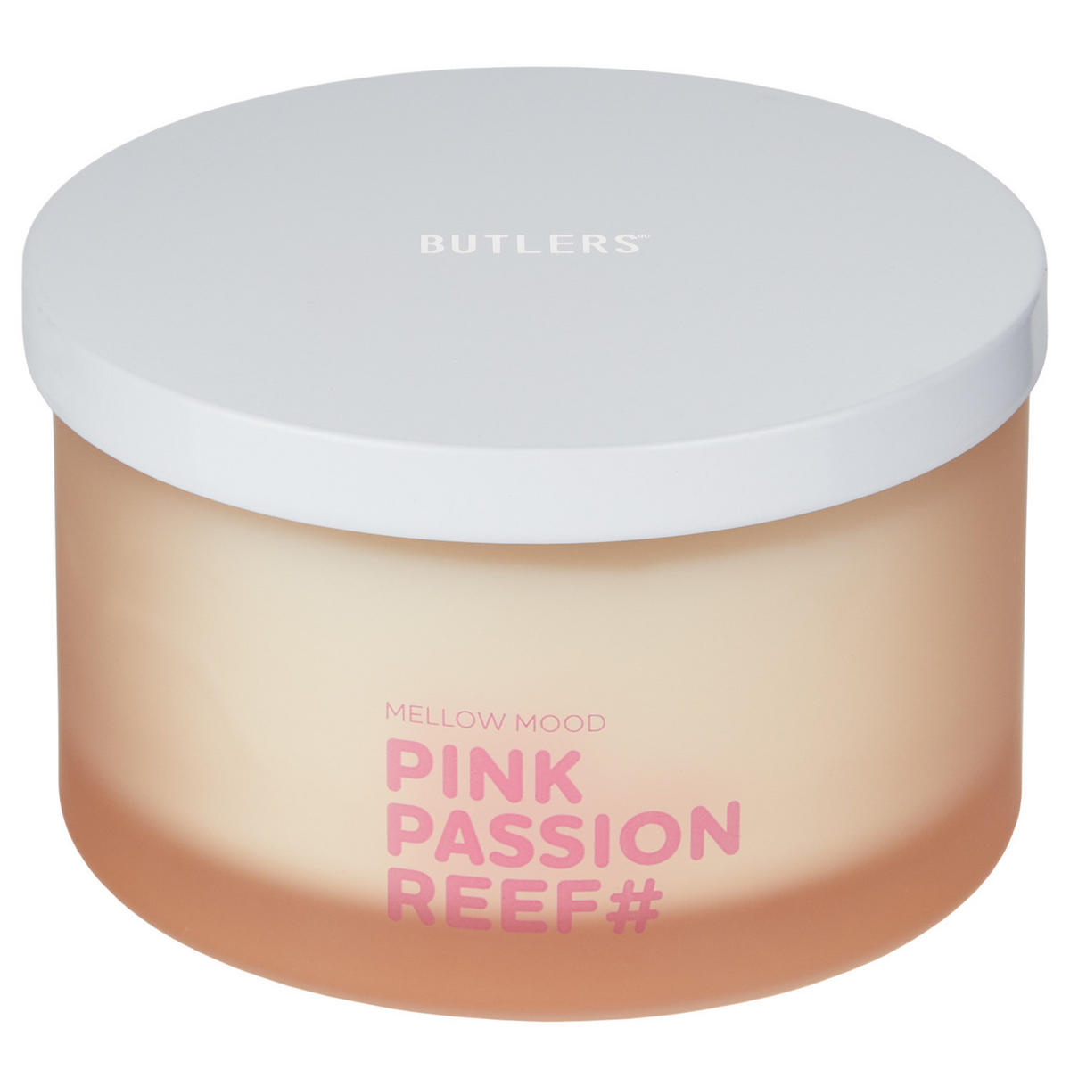 DUFTKERZE Mellow Mood Pink Pation Reef - Hellrot, Paraffin (6cm) - Butlers