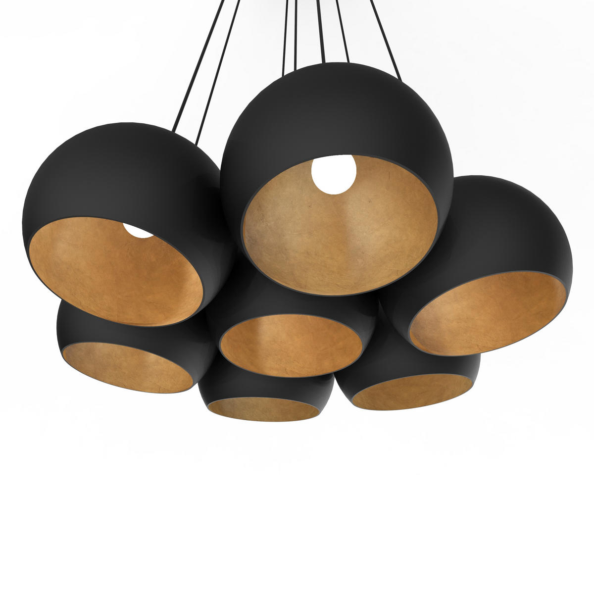 HÄNGELEUCHTE - Goldfarben, Metall (25/25/20cm) - Lumicom