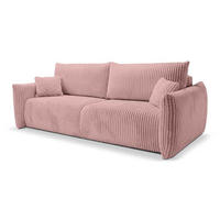 ECKSOFA ALLORO Rosa - Rosa, Textil (240/88/108cm) - Pillovely
