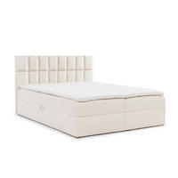 BOXBETT Dominga Premium - Creme, Holzwerkstoff/Textil (160/200cm) - Fun Möbel