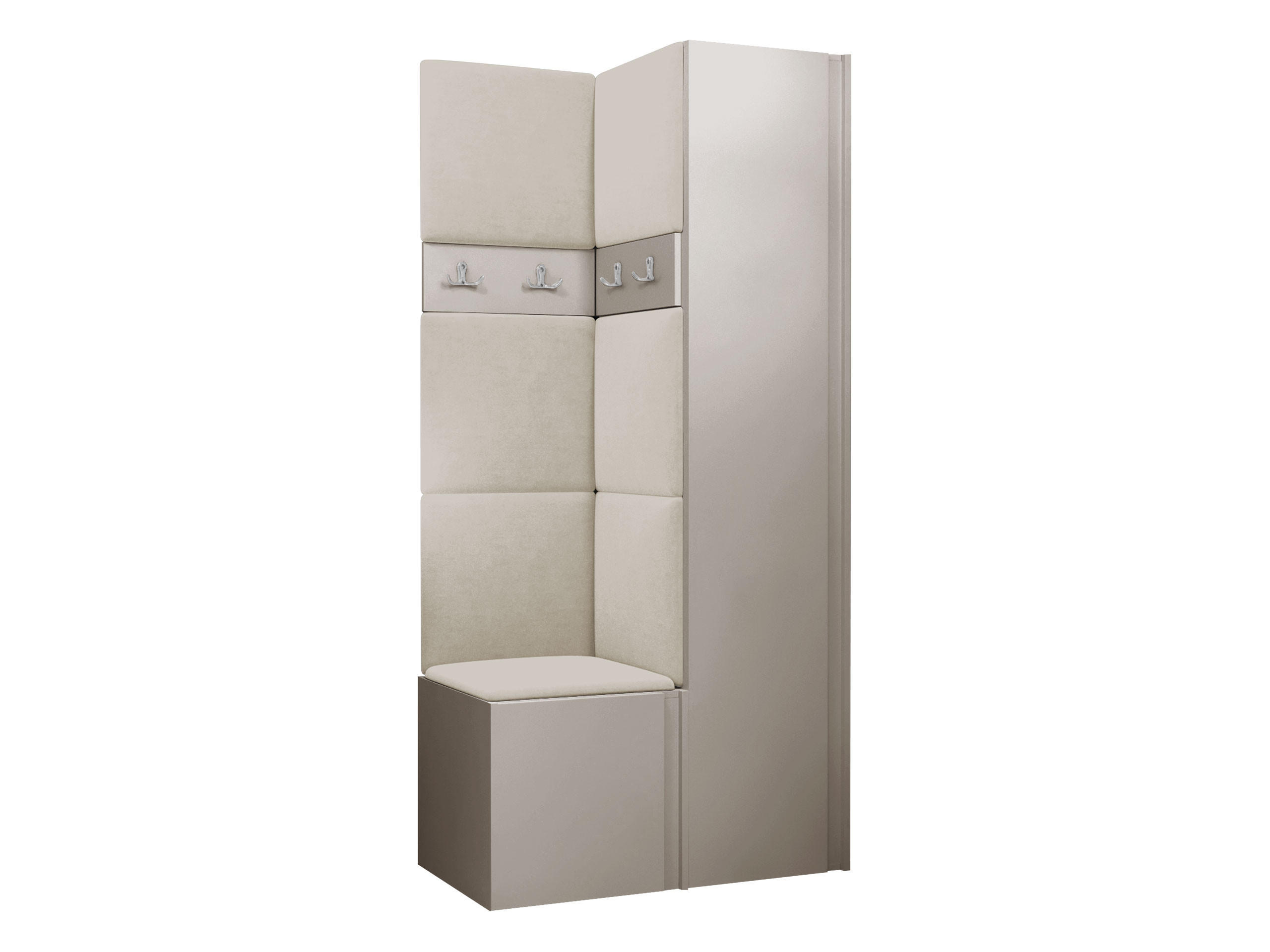 GARDEROBEN-SET Orion XXIV - Kaschmir/Beige, Holzwerkstoff/Kunststoff (82/186/46cm) - MIRJAN24