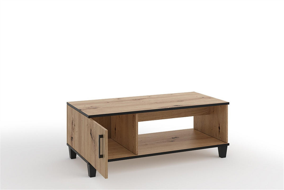 LOWBOARD CORTEZA 120/51,5/56 cm, Eiche Artisan - Eiche Artisan, Holzwerkstoff (120/51.5/56cm) - MASSENO