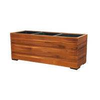 PFLANZKASTEN 33x93x31 cm, Braun, Akazienholz - Braun, Holz (33/31/93cm) - dasmöbelwerk