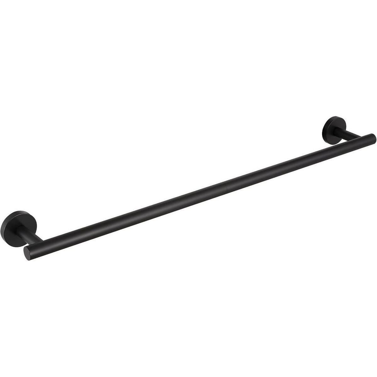 HANDTUCHSTANGE 65 cm Schwarz Edelstahl - Schwarz, Metall (8.1/5/65cm)