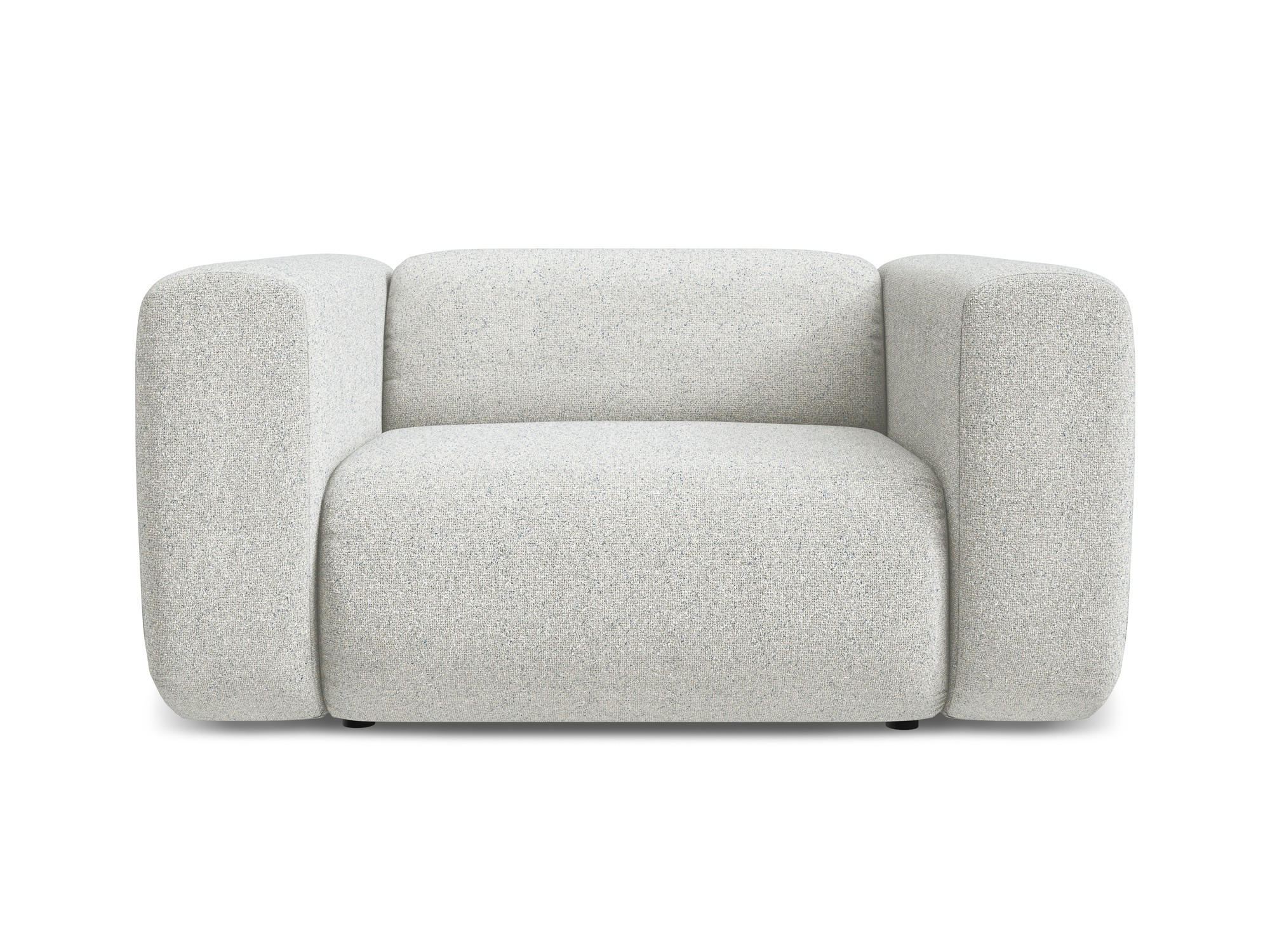 SESSEL Strukturstoff Stoff Beige - Beige/Schwarz, Kunststoff/Textil (137/70/89cm) - Makamii