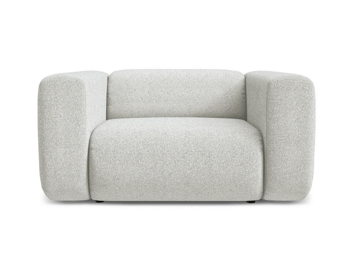 SESSEL Strukturstoff Stoff Beige - Beige/Schwarz, Kunststoff/Textil (137/70/89cm) - Makamii
