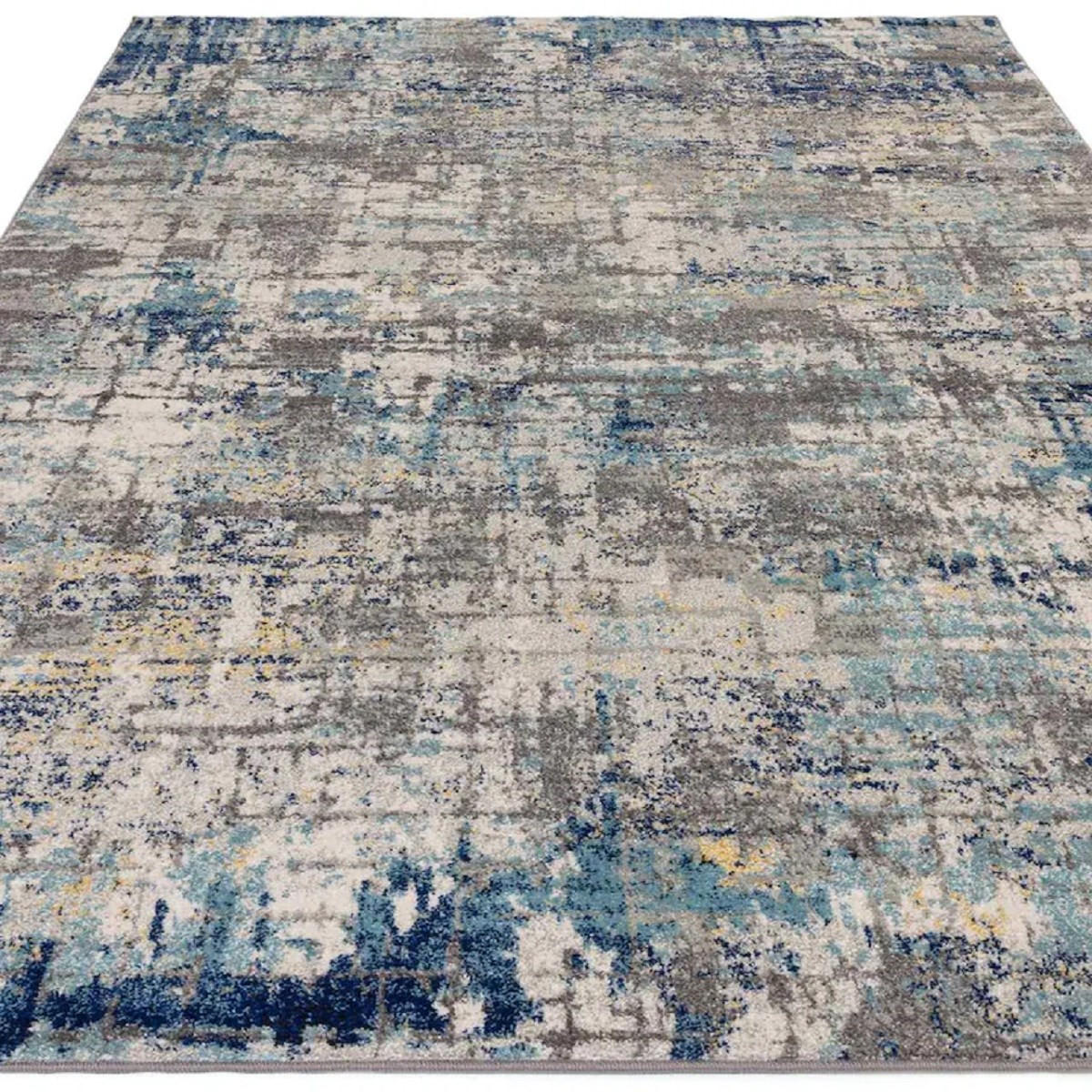 TEPPICH Moderner, flachgewebter für Wohn- und Schlafzimmer HALO Grau 160 x 230 cm - Grau, Textil (160/230cm) - Novatrend