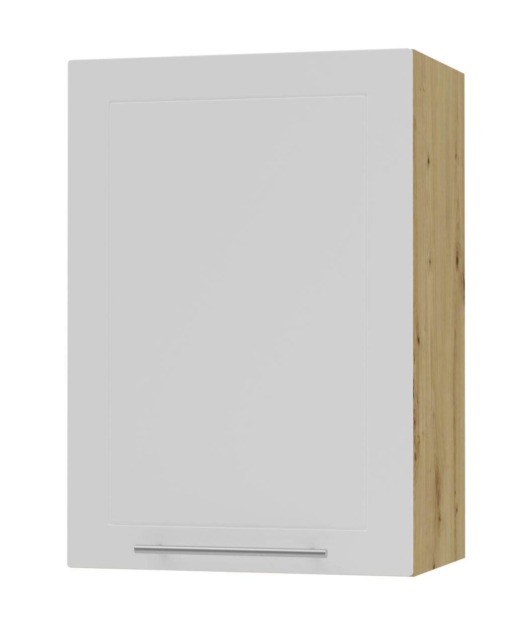 Feldmann-Wohnen Küchenhängeschrank Weiß, Eiche Artisan 50x72x32.5 cm