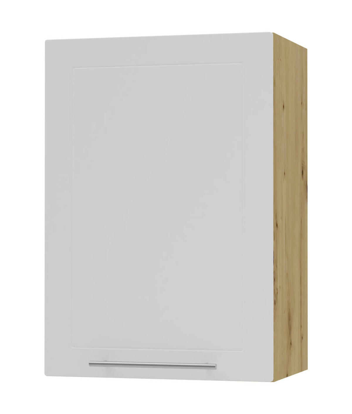 KÜCHENHÄNGESCHRANK Kvantum W2/50 Weiß Matt / Eiche Artisan Matt 50 / 32,5 / 72cm - Eiche Artisan/Weiß, Holz/Holzwerkstoff (50/72/32.5cm) - Feldmann-Wohnen