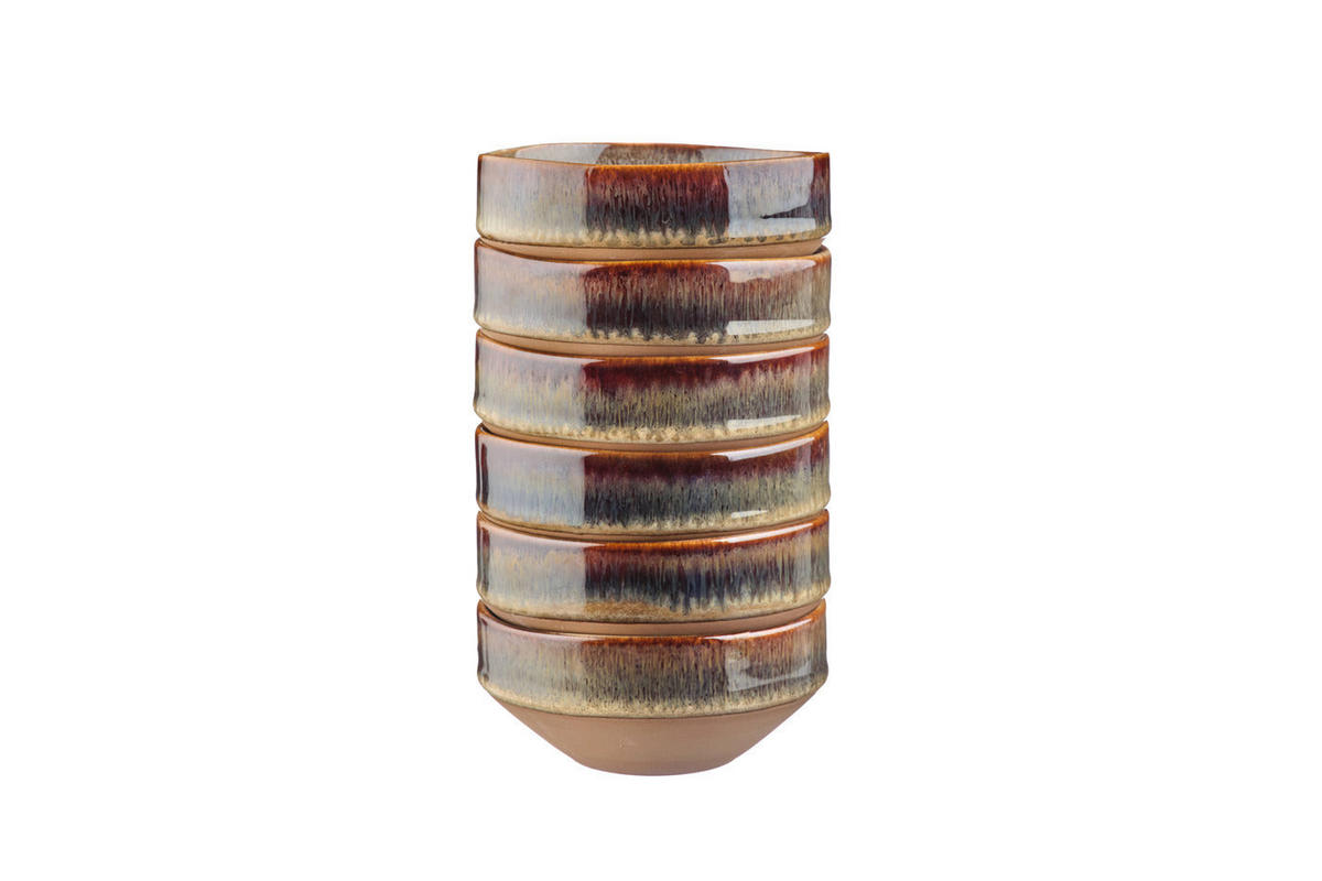 SCHALEN Genesis Ø11cm - 6er-Set - Basalt - Braun, Keramik (11cm) - Björn