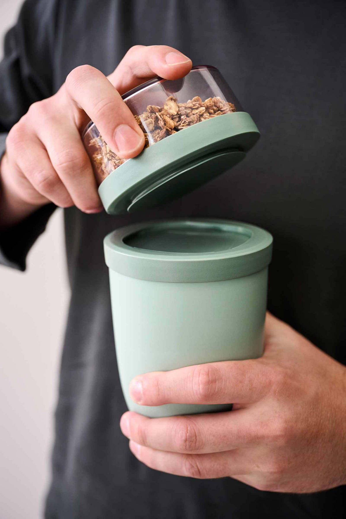 LUNCHPOT XL Ellipse Vivid Mauve 750 ml + 300 ml - Altrosa, Kunststoff (10.7/20/10.7cm) - Mepal