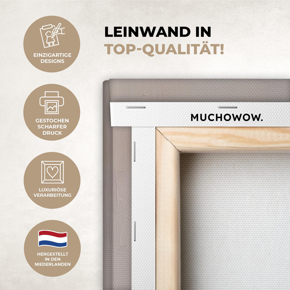 LEINWANDBILD Korb - Eier - Rosa Room Decor 30x40 cm - Beige, Textil (30/40cm) - MuchoWow