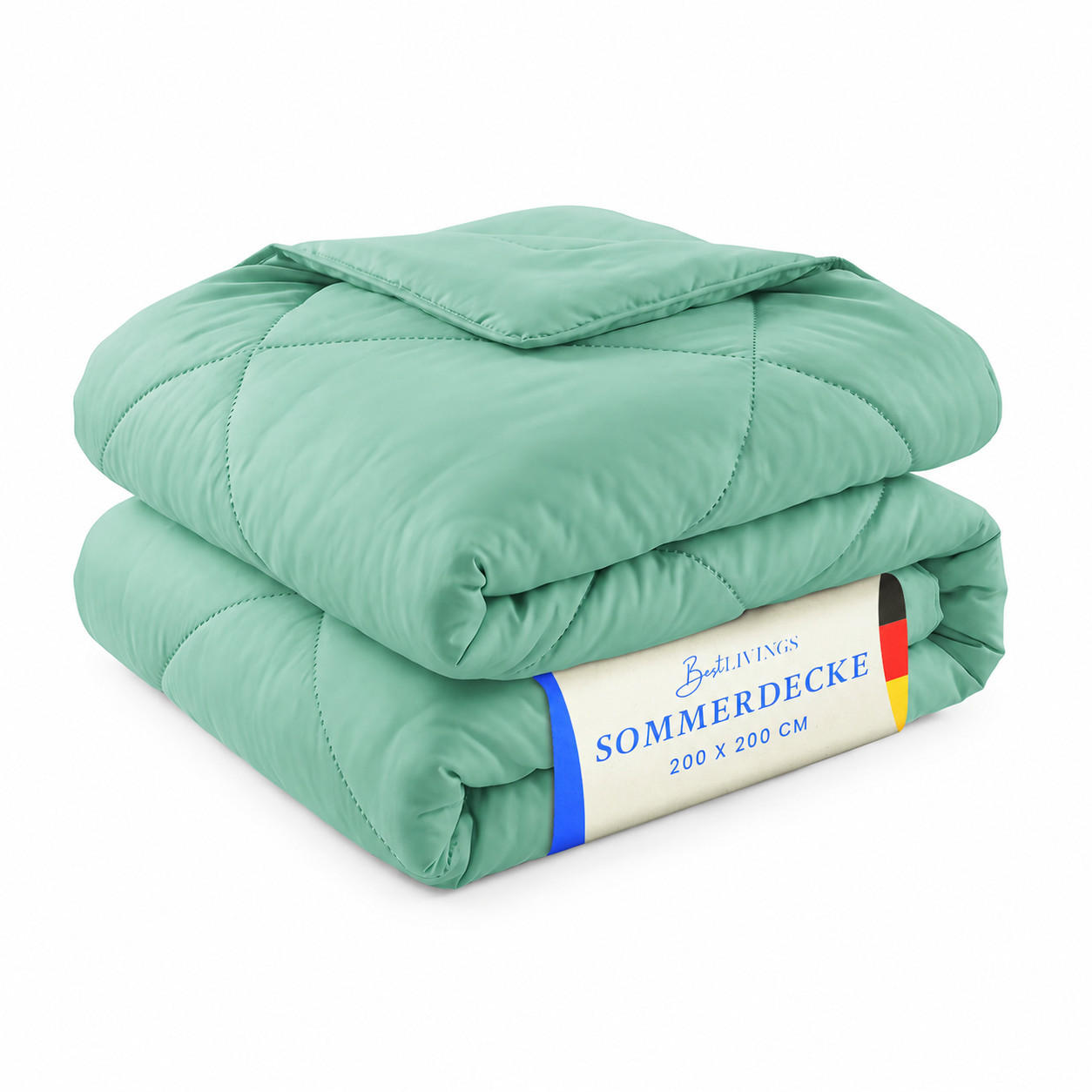 SOMMERBETT Steppbett leicht Türkis-135 cm x 200 cm - Türkis, Textil (135/200cm) - Bestlivings