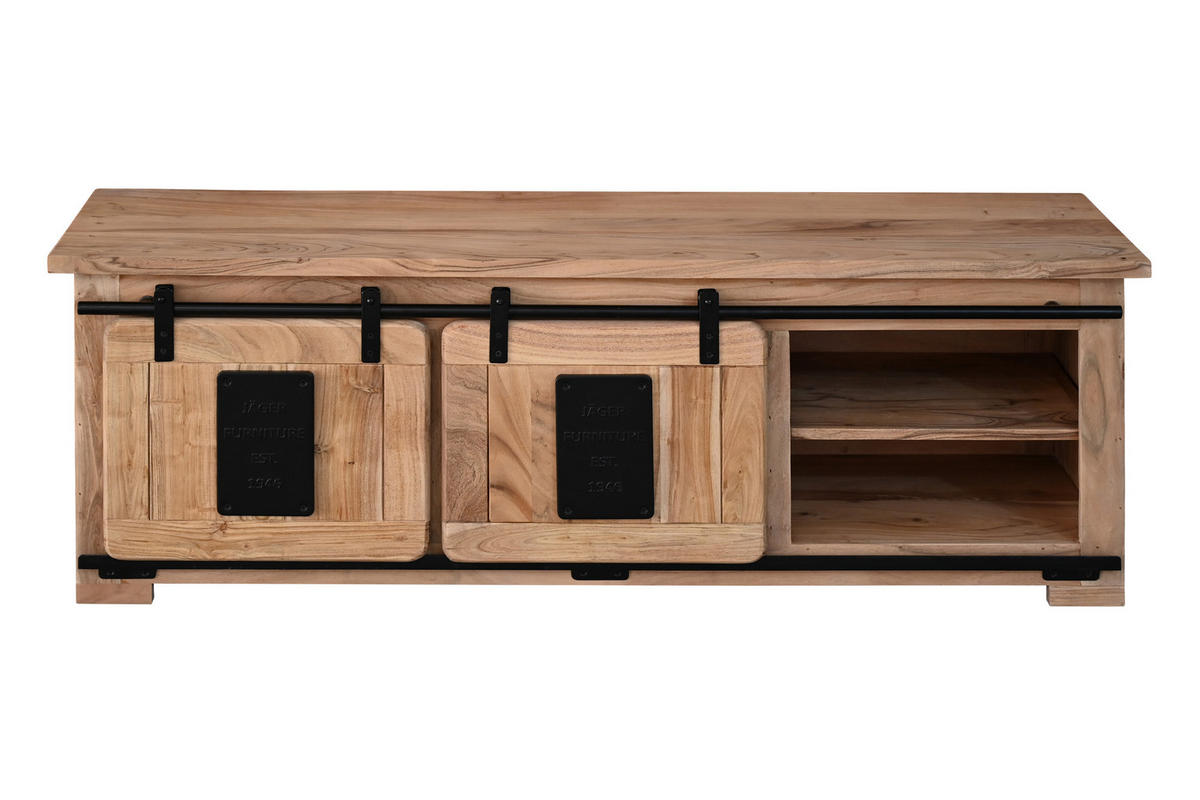 LOWBOARD LIBRO - Beige/Naturfarben, Holz (145/50/45cm) - SAM