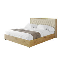 POLSTERBETT mit Bettkasten und Lattenrost, Bett mit Matratze H3/H4 - ENZO5 120x200 Beige - Taupe, Holzwerkstoff/Textil (120/200cm) - ALTDECOR