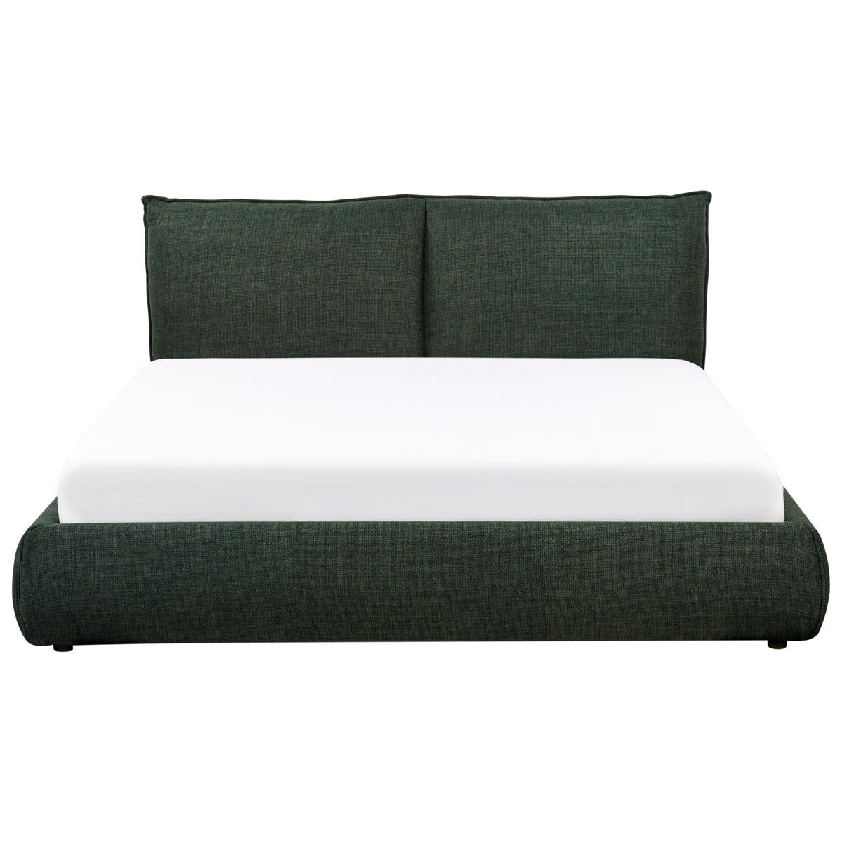 POLSTERBETT mit Lattenrost 160x200 cm Grün Vinay - Grün, Textil (160/200cm) - Beliani