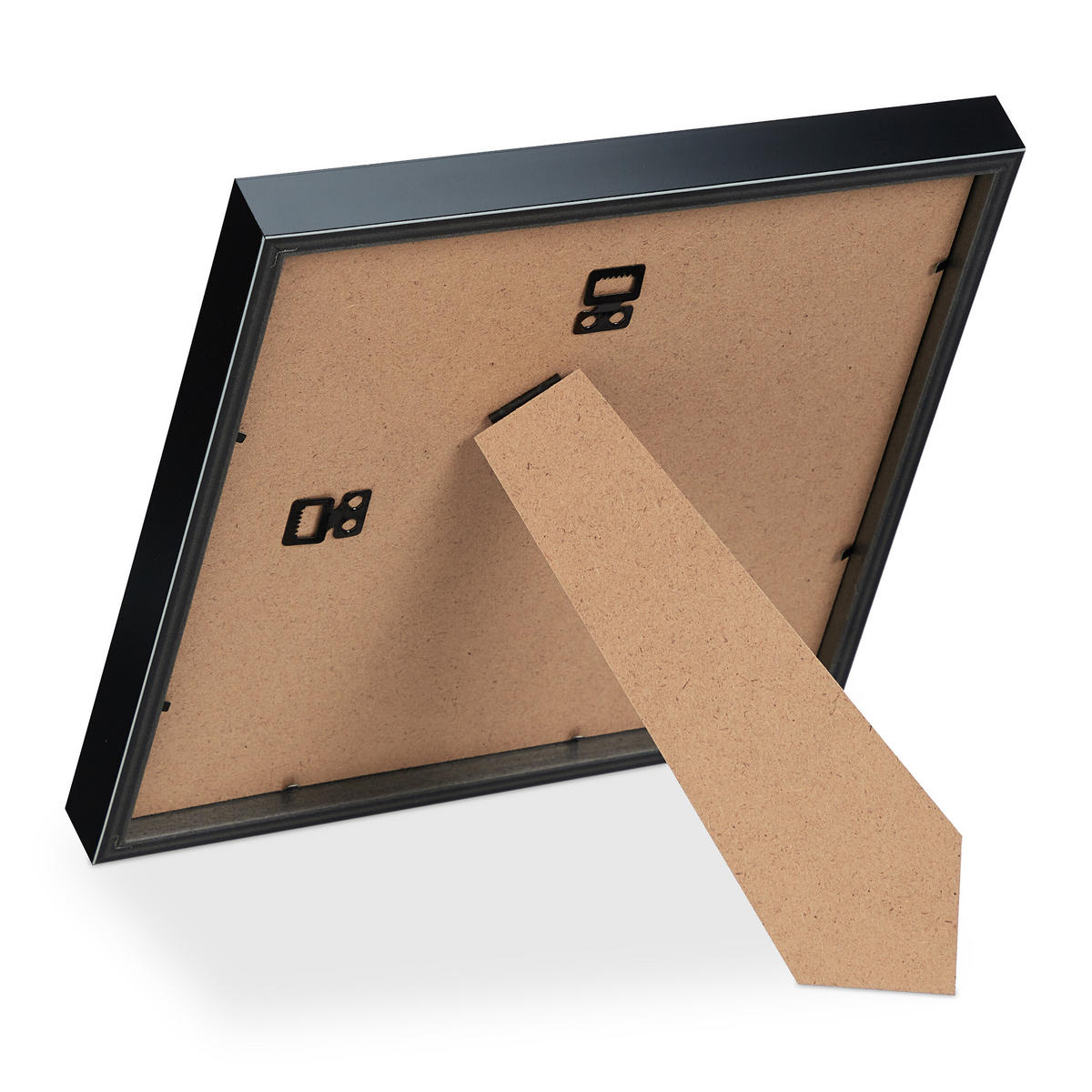 2XOKVIRJI - črna, umetna masa/steklo (27/27/2.5cm) - Relaxdays