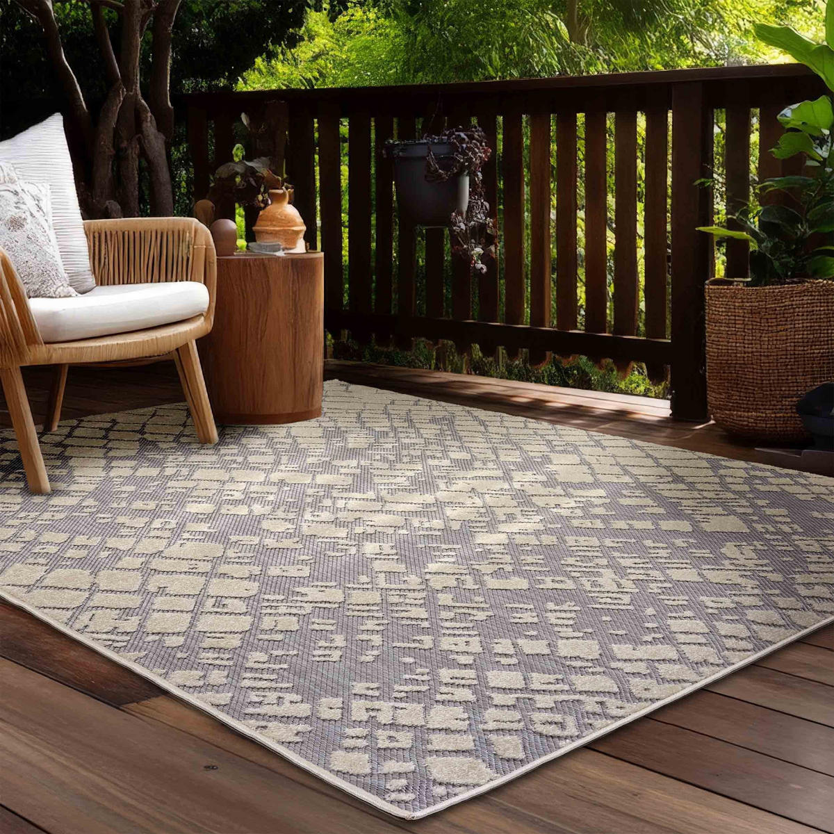 KURZFLORTEPPICH SERINA - Weiß, Textil (80/200cm) - Astra